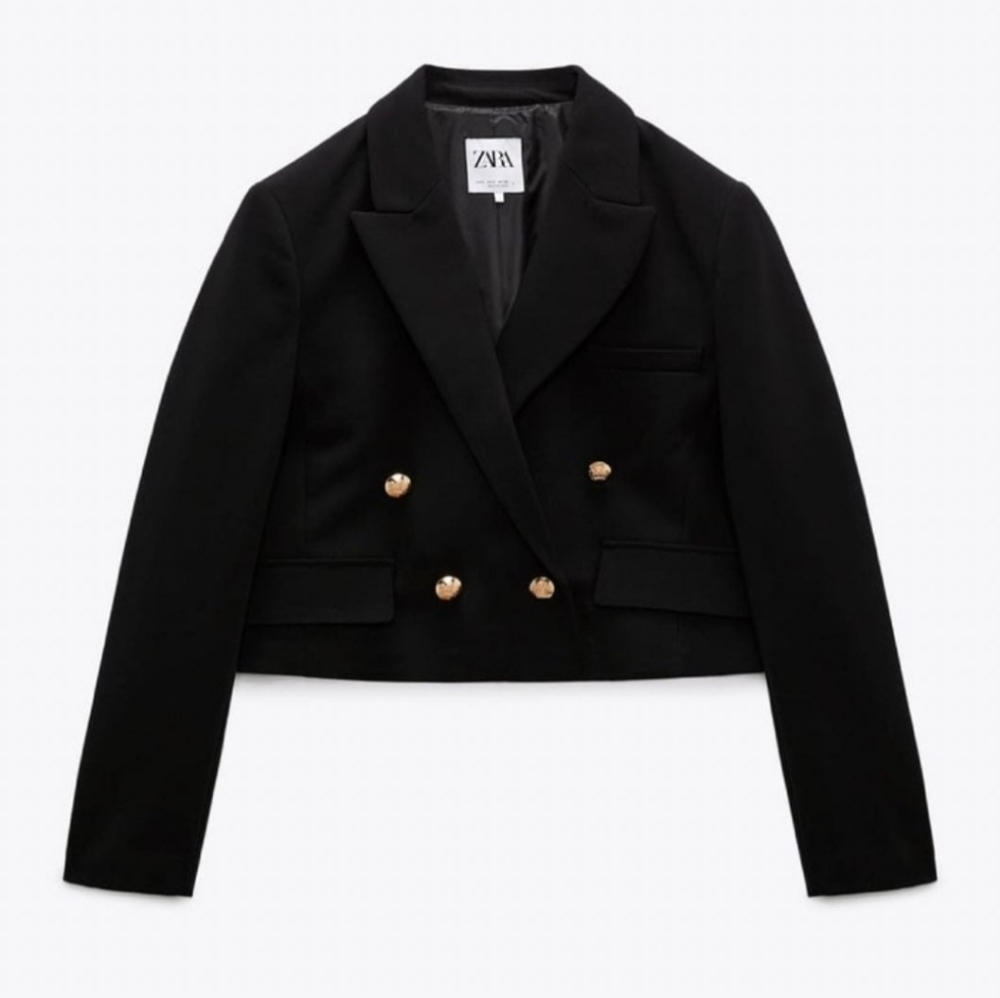 New Zara Cropped Blazer - LARGE